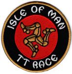 Isle of Man TT Race stoffen opstrijk patch embleem #3, Verzamelen, Verzenden, Nieuw, Auto's