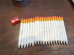 Witte potloden met hartjes bruiloft, Ophalen of Verzenden, Gebruikt, Potlood of Stift