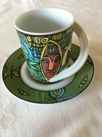 Espresso kop en schotel Rosenthal Cupola, Gebruikt, Keramiek, Ophalen of Verzenden, Overige stijlen