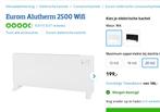 Eurom Alutherm 2500 Wifi Elektrische Radiator, Huis en Inrichting, Kachels, Ophalen, Overige soorten, Elektrisch, Zo goed als nieuw