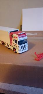 Herpa Scania tandemas truck koeltransport, Hobby en Vrije tijd, Ophalen of Verzenden, Zo goed als nieuw, Bus of Vrachtwagen, Herpa