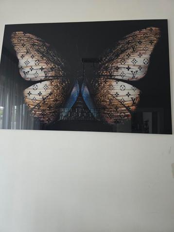Luxe LV vlinder schilderij beschikbaar voor biedingen