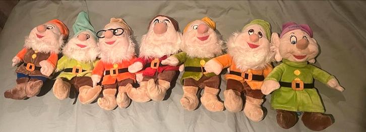 7 Dwergen Knuffels - Sneeuwwitje en de Zeven Dwergen, Kinderen en Baby's, Speelgoed | Knuffels en Pluche, Gebruikt, Overige typen