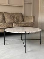 Salontafel WOOOD terrazzo, Huis en Inrichting, Tafels | Salontafels, Ophalen, 50 tot 100 cm, Rond, Zo goed als nieuw