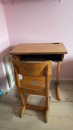 Vintage kinderbureau / lessenaar en stoel, Ophalen, Gebruikt, Tafel(s) en Stoel(en)