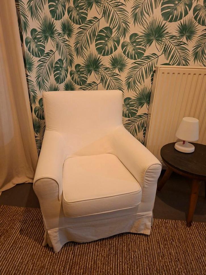 Fauteuil Ektorp Wit, Huis en Inrichting, Fauteuils, Nieuw, Stof, 75 tot 100 cm, 75 tot 100 cm, Ophalen