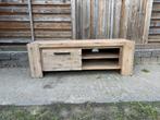 Vintage TV Kast, Gebruikt, 100 tot 150 cm, Eikenhout, Ophalen of Verzenden