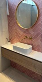 Revoir Paris roze tegels, Ophalen, Nieuw, Minder dan 20 cm, 20 tot 40 cm