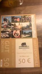 2 cadeaubonnen waarde €100 camping harfenmuhle