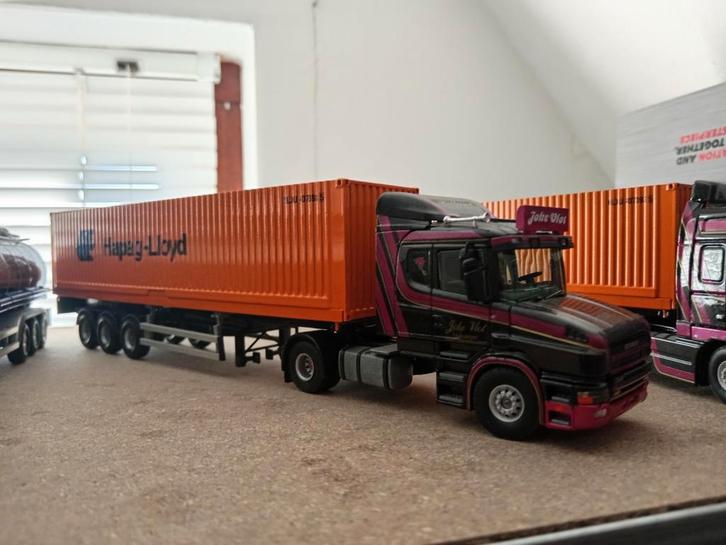 Scania Torpedo containeroplegger Joke Vlot Tekno, Hobby en Vrije tijd, Modelauto's | 1:50, Nieuw, Bus of Vrachtwagen, Tekno, Ophalen of Verzenden