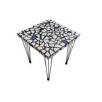 Vintage mozaïek tafel, bijzettafel, Ophalen of Verzenden