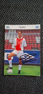 Spelerskaart met handtekening; Frank de Boer # Ajax, Verzamelen, Sportartikelen en Voetbal, Ophalen of Verzenden, Gebruikt, Ajax
