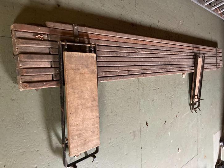 Houten ladderplank, Doe-het-zelf en Verbouw, Ladders en Trappen, Gebruikt, 2 tot 4 meter, Opvouwbaar of Inschuifbaar, Ophalen