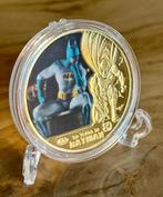 Batman 24kt goud vergulde herdenkingsmunt +standaard (1, Ophalen of Verzenden, Nieuw, Tv, Overige typen