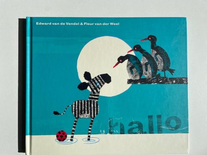Hallo. Edward van de Vendel & Fleur van der Weel., Boeken, Kinderboeken | Baby's en Peuters, Nieuw, Ophalen