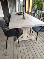 Lange Houten tafel 288 CM,  Kloostertafel / Kasteeltafel, Huis en Inrichting, Ophalen, 100 tot 150 cm, 200 cm of meer, Landelijk