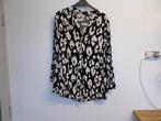 Leuk zwart/offwhite tuniek MS maat 50, Kleding | Dames, Grote Maten, Overige kleuren, Blouse of Tuniek, Ophalen of Verzenden, Zo goed als nieuw