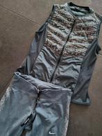 Nike running set maat M 38 Aeroloft 800 bodywarmer dry-fit l, Gebruikt, Nike, Ophalen of Verzenden, Kleding