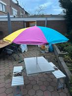 Parasol met houder, Ophalen of Verzenden, 1 tot 2 meter, Stokparasol, Verstelbaar