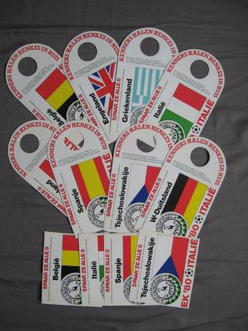 8 complete stickers van Henkes - EK voetbal '80 in Italië beschikbaar voor biedingen