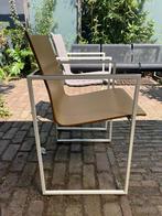 2x Arco Frame stoelen 1x hout, 1x stof, Ophalen, Gebruikt, Twee, Overige kleuren