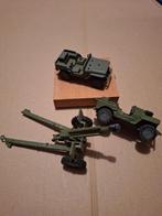 Dinky Toys Jeep en kanon, Ophalen of Verzenden, Gebruikt, Auto, Dinky Toys