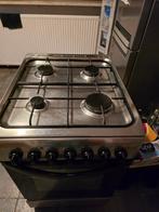 Gasfornuis Indesit met electrische oven en opbergla, Witgoed en Apparatuur, Fornuizen, Gebruikt, Grill, Gas, 85 tot 90 cm