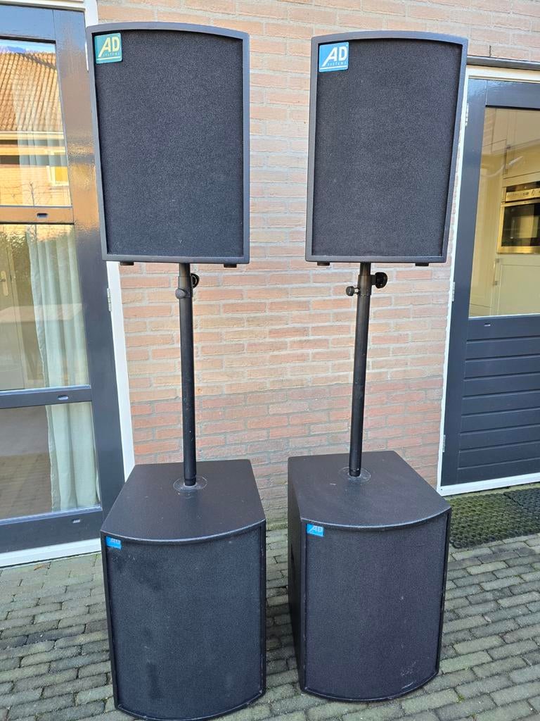 Audience Delight AD-systems geluidset AD-1 met impuls 5B sub, Audio, Tv en Foto, Luidsprekers, Gebruikt, 120 watt of meer, Overige merken