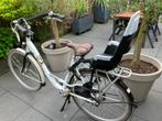 Kinderzitjes voor- en achterop de fiets + voorscherm, Ophalen, Gebruikt, Bobike, Voetsteuntjes