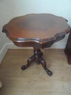 3 bijzettafels noten hout klassiek, Huis en Inrichting, Minder dan 55 cm, Gebruikt, Rechthoekig, Ophalen