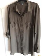 🛍️Mooie groene blouse mt48 licht doorschijnend, Ophalen of Verzenden, Zo goed als nieuw, Maat 46/48 (XL) of groter, Groen