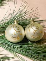 Parelmoer kerstballen, Ophalen of Verzenden, Zo goed als nieuw