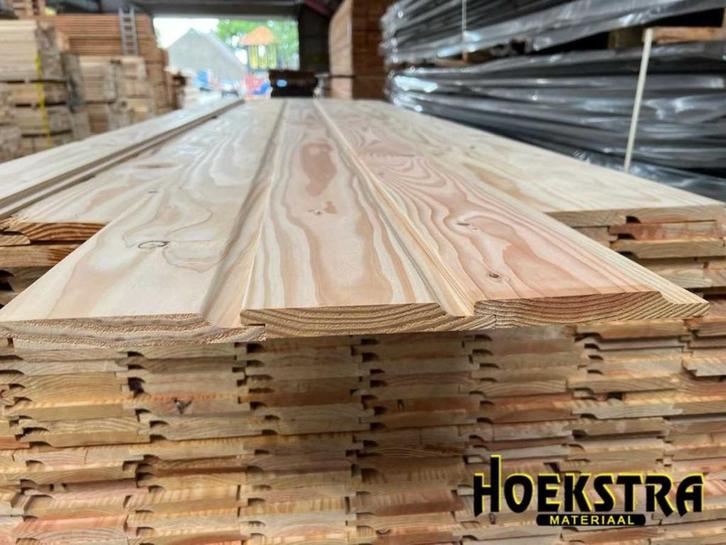 Douglas rabat 18mm, slechts €2,25 per meter incl. BTW!, Tuin en Terras, Palen, Balken en Planken, Nieuw, Planken, 250 cm of meer