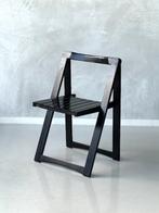 Jaren 70 klapstoelen 4x Aldo Jacober stoel vintage prijs p/s, Ophalen, Gebruikt, Zwart, Vintage