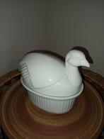 Witte Porseleinen Terrine in de vorm van een Eend, Antiek en Kunst, Ophalen of Verzenden