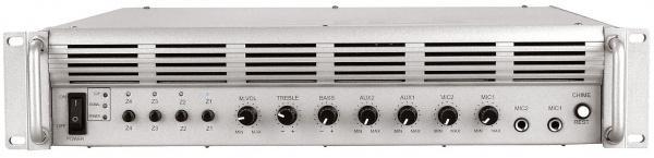 VPA-060 100V PA amplifier 4 zones 60 watt OP=OP van € 385,--, Muziek en Instrumenten, Mengpanelen, Nieuw, Minder dan 5 kanalen