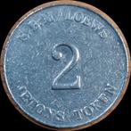 231# Monaco 2 Francs Casino S.B.M / Loews monte carlo, Ophalen of Verzenden, Overige materialen