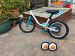 B'Twin Kinderfiets 14 inch 100 Arctic (3-5jr), Fietsen en Brommers, Fietsen | Kinderfietsjes, Ophalen, Zijwieltjes, Gebruikt, Minder dan 16 inch