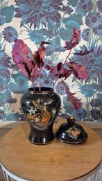 Prachtige portugese vaas, voorraad pot met vogels afgebeeld, Ophalen of Verzenden, Zo goed als nieuw