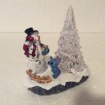 Disney Stitch - beeldje - kerstdorp, Ophalen, Overige figuren, Zo goed als nieuw, Beeldje of Figuurtje