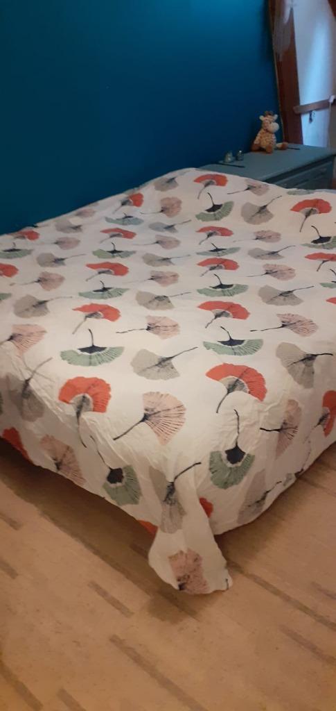Twee persoonsbed incl zga nieuwe matrassen, Huis en Inrichting, Slaapkamer | Bedden, Gebruikt, Tweepersoons, 200 cm, Metaal, Zwart