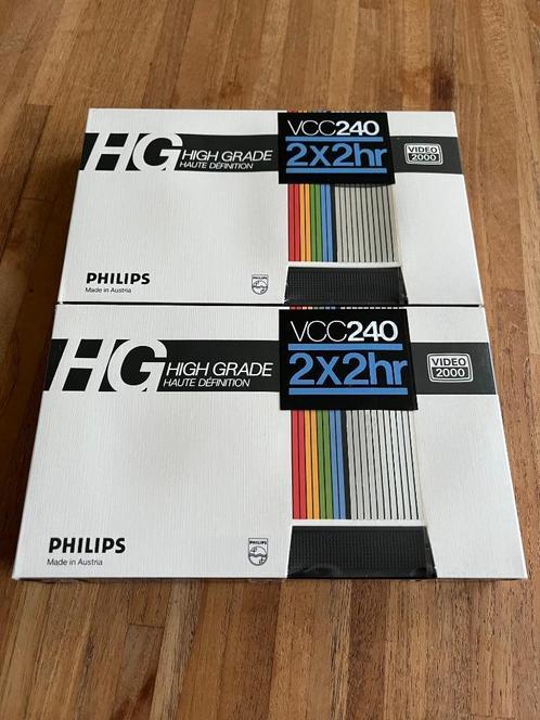2 nieuwe Philips video 2000 videobanden , tape HG VCC 240, Audio, Tv en Foto, Videospelers, Nieuw, Videoband, Ophalen of Verzenden