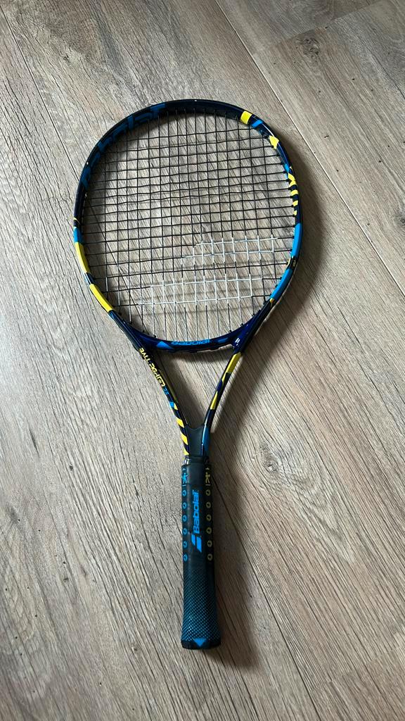 Babolat tennisracket kids (maat 25), Sport en Fitness, Tennis, Zo goed als nieuw, Racket, Babolat, L00, Ophalen