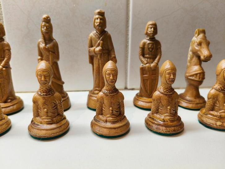 Vintage Schaakstukken Set, Hobby en Vrije tijd, Gezelschapsspellen | Bordspellen, Zo goed als nieuw, Een of twee spelers, Ophalen of Verzenden