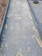 6 tegels en snijstukken natuursteen, Tuin en Terras, Ophalen, Zo goed als nieuw, 10 m² of meer, Beton