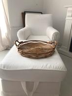Rotan Dienblad, Huis en Inrichting, Woonaccessoires | Schalen en Manden, Ophalen, Zo goed als nieuw, Riet