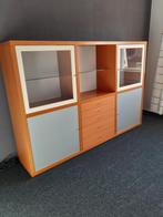 Ligne roset  wandmeubel wandkast  vitrinekast servieskast, Ophalen, Gebruikt, Glas, 150 tot 200 cm