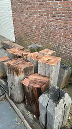 Blokken hardhout. Houtsoort Basralocus. Meerpaal formaat., Ophalen, Gebruikt
