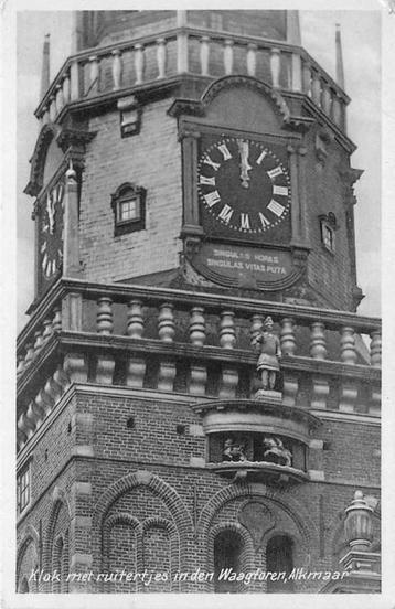 (300-335-021) Alkmaar Klok met ruitertjes in den Waagtoren beschikbaar voor biedingen