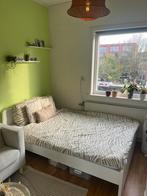 IKEA Askvoll bed 140x200 + Hamarvik matras, Ophalen, Gebruikt, Wit, Tweepersoons